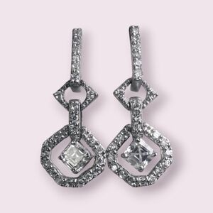 Sterling Silver Octagon earrings